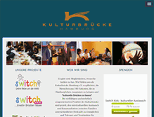 Tablet Screenshot of kulturbrueckehamburg.de